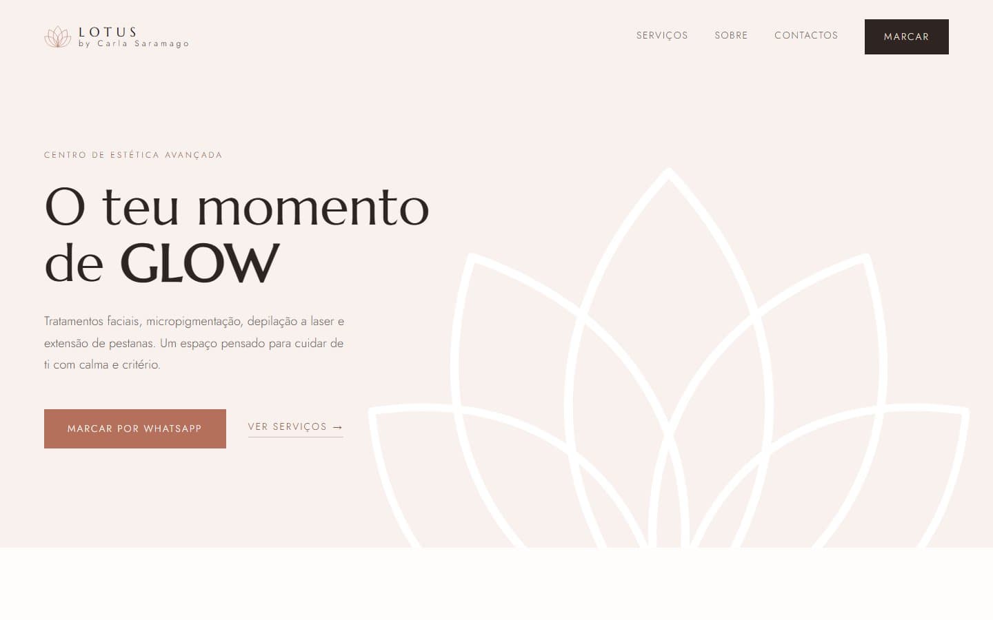 LOTUS by Carla Saramago website screenshot